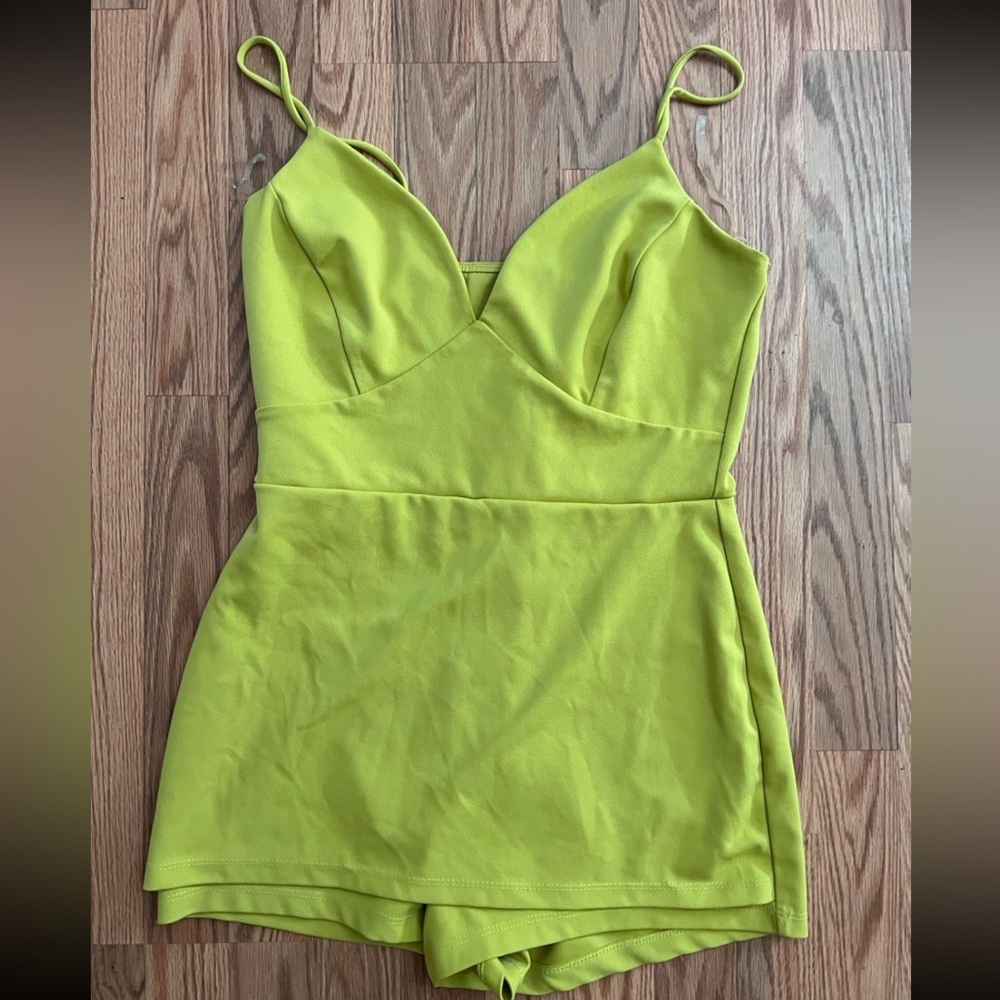Green Fashion Nova XL Dress Romper Skort